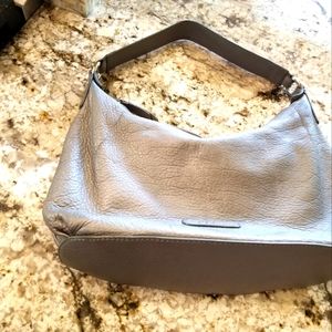 Cole Haan leather ..gunmetal 14x7x5